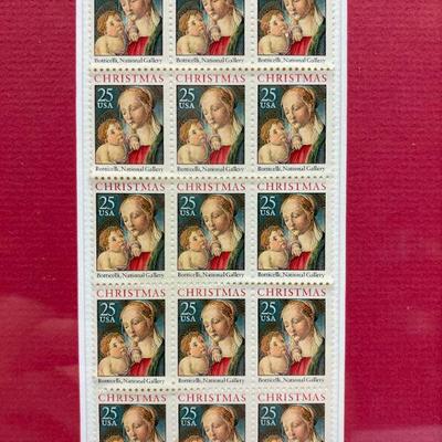 25 cent Christmas Botticelli, National Gallery 15 count sheet