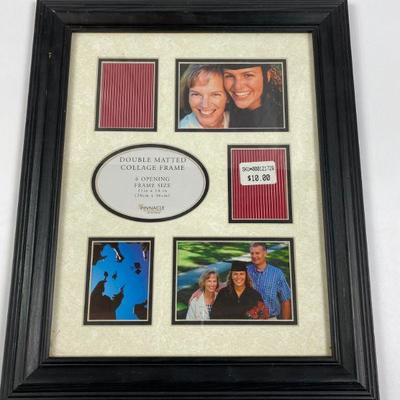 DOUBLE MATTED COLLAGE FRAME 6 OPENING FRAME 11 X 14 