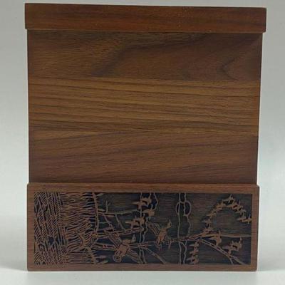 VINTAGE LASERCRAFT DUCK ENGRAVED NOTEPAD HOLDER