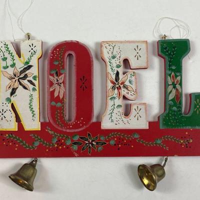NOEL HANGING DECOR WITH BELLS