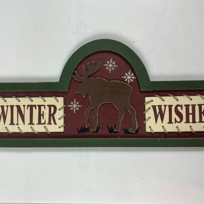 WINTER WISHES PLAQUE