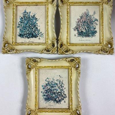 SET OF 3 VINTAGE TRUART FLORAL PATERNS