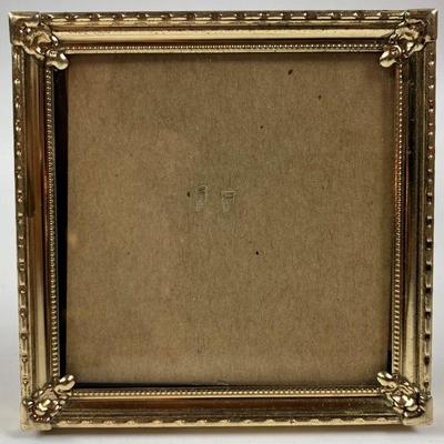 VINTAGE SILVER PLATE 3X3 PICTURE FRAME