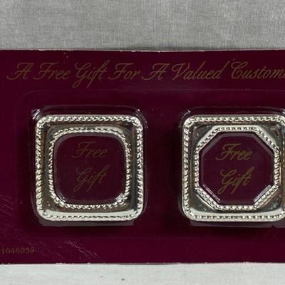 PAIR OF 1X1 SILVER PLATED PICTURE FRAMES