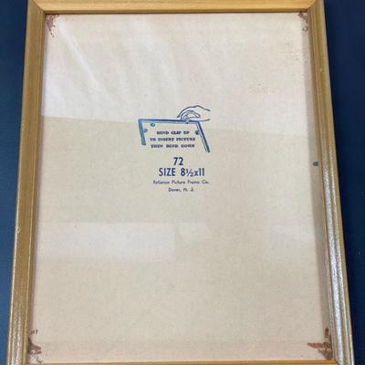 RELIANCE PICTURE FRAME COMPANY 8 1/2 X 11 INCHES 