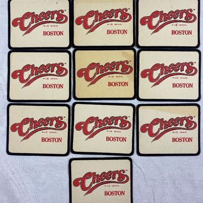 LOT OF TEN (10) VINTAGE 1992 CHEERS BOSTON BEER COASTERS