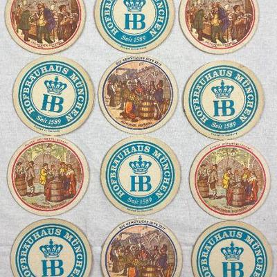 LOT OF SIXTEEN (.16) HOFBRAUHAUS MUNCHEN BEER COASTERS