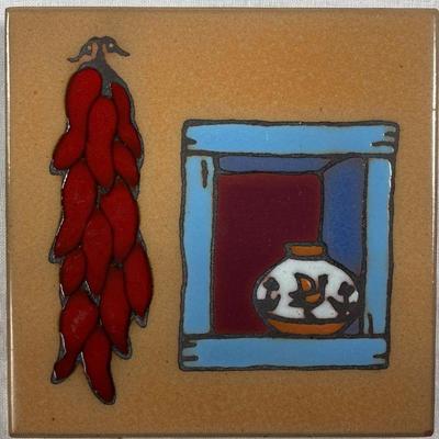 MASTERWORKS HANDCRAFTED ART TILES CERAMIC TILE TRIVET/COASTER