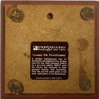 MASTERWORKS HANDCRAFTED ART TILES CERAMIC TILE TRIVET/COASTER