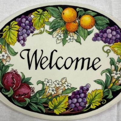 WELCOME WITH FRUIT TRIVET