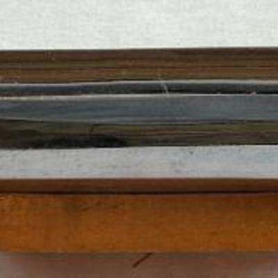 VINTAGE MILBERN CREATIONS WOOD METAL SERVING TRAY DISH