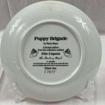 PUPPY BRIGADE: FIRE CAPERS  COLLECTORS PLATE