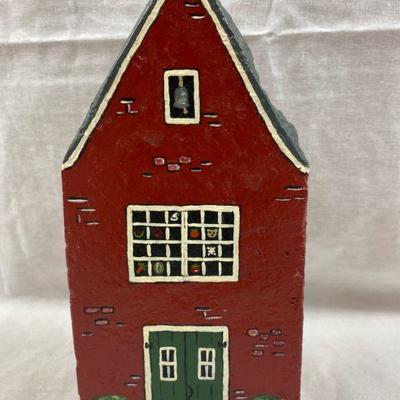 HAND PAINTED ELIZABETH TOWN SCHOOL BRICK DOOR STOP BK 1990