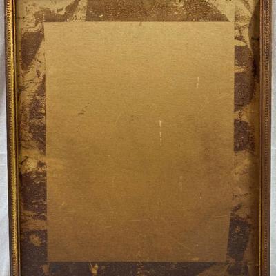 THIN ANTIQUE PICTURE FRAME WITH BACK MAT