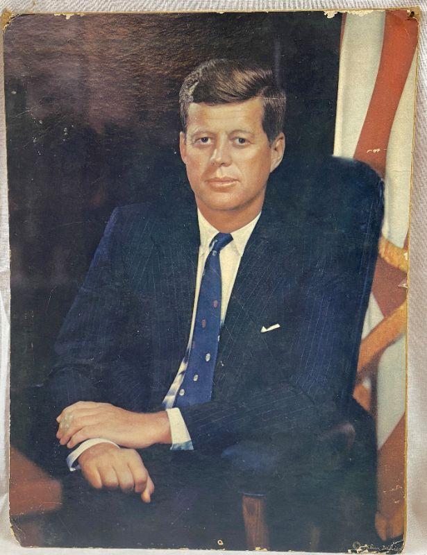 JOHN F. KENNEDY JFK C.1960 PORTRAIT 12 X 16 | EstateSales.org
