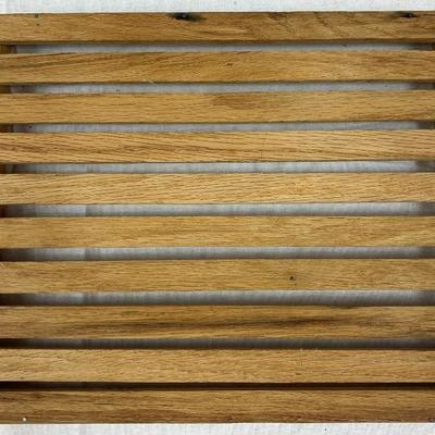 LARGE TIQUE WOOD HOT PLATE 