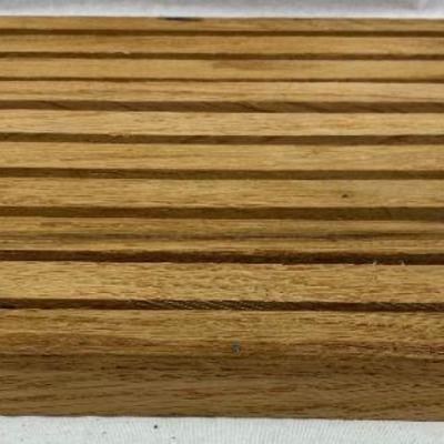 LARGE TIQUE WOOD HOT PLATE 