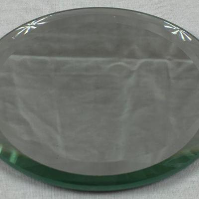 ROUND 4" GLASS MIRROR DISPLAY PLATE
