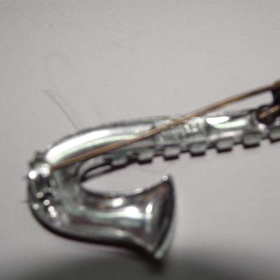 Made in Germany Saxophone Brooch Pin