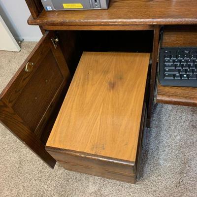 Roll Top Computer Desk 