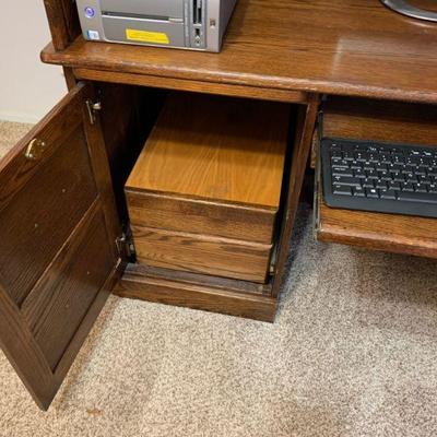 Roll Top Computer Desk 