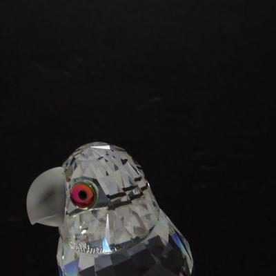 Swarovski Crystal Parrot Figurine, Swarovski Crystal Bird, Swarovski Glass Ornament, 119443