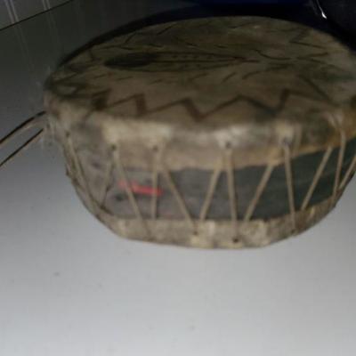 Vintage Native American Small Drum