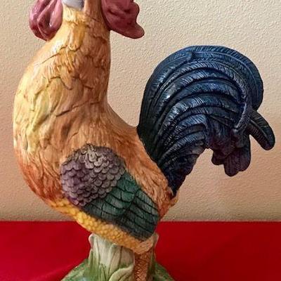 Ceramic Rooster Figure Vietri Italy