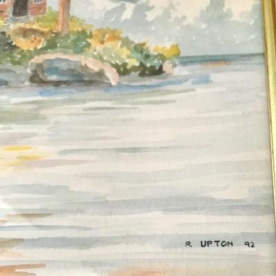 Framed Watercolor By Robert Upton