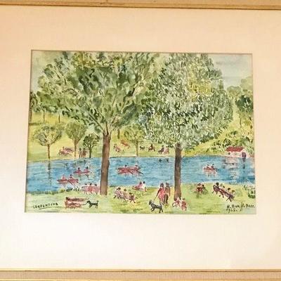 Serpentine Watercolor 1965