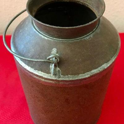 Antique Metal English Milk Can