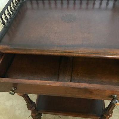 Walnut Three Tier Table