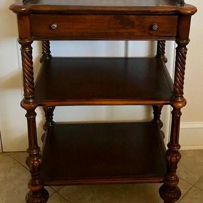 Walnut Three Tier Table