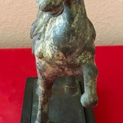 Metal Horse With Saddle (small) Sculpture