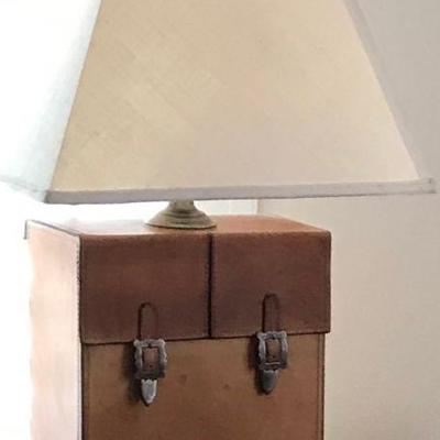 Leather Satchel Lamp