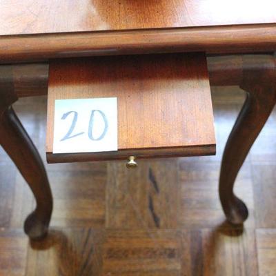 Lot 20 Vintage Solid Wood Side Table (2)