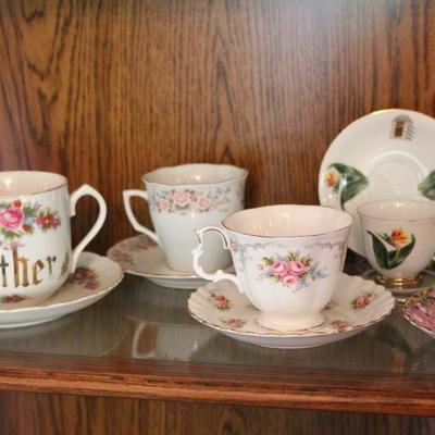Lot 43 HUGE Collection of Tea Cups & Saucers