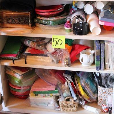 Lot 50 Huge Lot of Napkins, Cups and Plates (most Vintage)