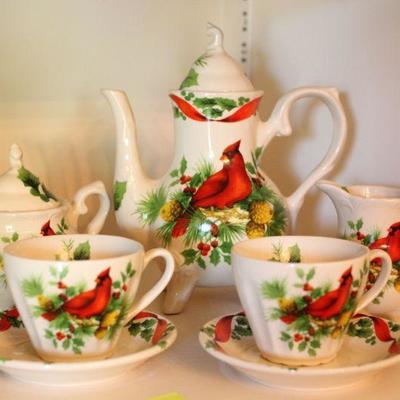 Lot 55 Lilly Creek Christmas Tea Set