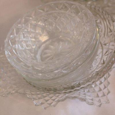 Lot 64 Glass Serving Pieces & More