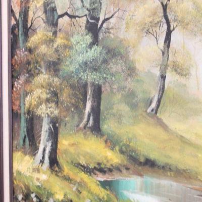 Lot 66 Large Framed Signed Oil Painting