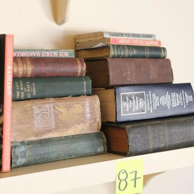 Lot 87 Old Books & Bibles