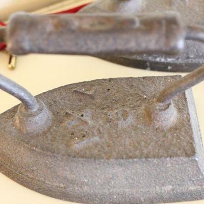 Lot 88 Antique Cast-iron Irons