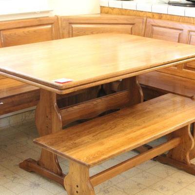 Lot 96 3pc Breakfast Nook Dining Set w/ Storage