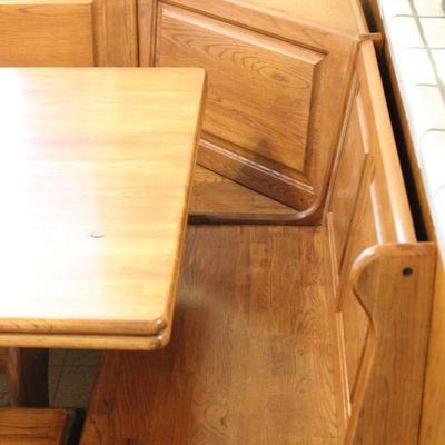 Lot 96 3pc Breakfast Nook Dining Set w/ Storage