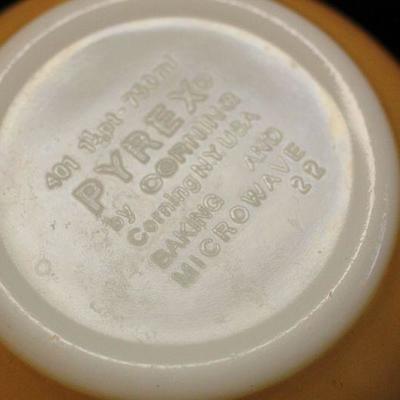 Lot 97 Yellow Pyrex 