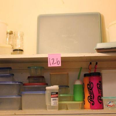 Lot 126 Misc. Pantry Items - Tupperware