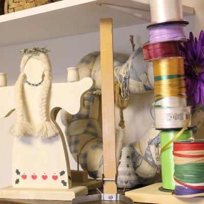 Lot 133 Ribbon Organizer, Shelf & More