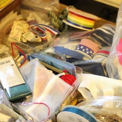 Lot 147 Vintage Ribbons & Sewing Lot