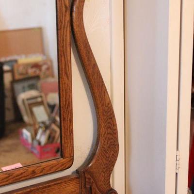 Lot 157 Antique Dresser w/ Mirror